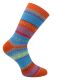 Warme Hygge Socken mit flauschiger Wolle im fröhlich bunten Skandinavien Design