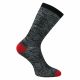 Vegane Bio Baumwolle Socken - moderne schwarz-weiß Muster mit Farbakzent