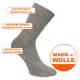 Alpaka Socken mit Wolle wärmend und superweich leicht gerippt beige Thumbnail