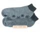 Dicke rutschhemmende ABS Alpaka Wolle Sneaker Socken kurz kuschelig-superweich grau
