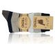Alpaka Wolle Socken mit Blockstreifen im Naturdesign - 3 Paar Thumbnail