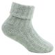 Baby Socken mit Bio Wolle und Bio Baumwolle hellgrau - 2 Paar Thumbnail
