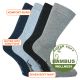 Bambus Wellness Socken ohne Gummidruck melange-mix - 3 Paar