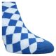 Bavaria Socken Bayrisches Karo Muster - blau-weiß