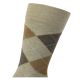 Bequeme Socken Argyle Karo Muster Camano o. Gummidruck beige-mix