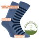 Bequeme CA-SOFT Herren-Socken Stripes Camano o. Gummidruck blau-melange-mix Thumbnail