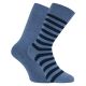 Bequeme CA-SOFT Herren-Socken Stripes Camano o. Gummidruck blau-melange-mix
