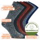 Bequeme Wellness-Socken Multicolour recyceltes Bauwollgarn ohne Gummidruck Mouline-Farben Thumbnail