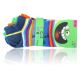 Fröhliche bunte Ringel Sneakersocken für Kinder mit viel Baumwolle