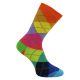 Farbenfrohe fröhliche bunte Karo Muster Socken mit viel Baumwolle
