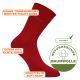 CA-SOFT Socken ohne Gummi-Druck power rot camano Thumbnail