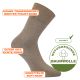 CA-SOFT Socken ohne Gummi-Druck sand-beige camano Thumbnail