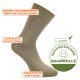 CA-soft Socken ohne Gummidruck Camano mit Piquetbund sepia-tint-beige Thumbnail