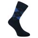 Bequeme CA-SOFT Camano Socken mit Argyle Karo Muster marine ohne Gummidruck Thumbnail