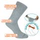 Diabetiker Socken mit Soft-Bund hellgrau-melange - camano Thumbnail