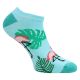 Farbenfrohe Damen Motiv Sneakersocken mit exotischem Florida-Flamingo-Design mit Baumwolle