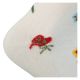 Romantic Damensocken weiß + Streublümchen mit Baumwolle - 3 Paar