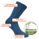 Dicke weiche Bambus Viskose Socken supersoft und warm blau Thumbnail