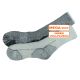 Dicke graue mollig-warme CorDura Vollplüsch Thermo Socken mit Alpaka Wolle