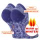 Dicke mollig warme Damen Warm Up ABS-Sneaker-Kuschel-Socken mulberry purple lila Thumbnail
