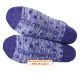 Dicke mollig warme Damen Warm Up ABS-Sneaker-Kuschel-Socken mulberry purple lila