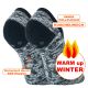 Dicke mollig warme Damen Warm Up ABS-Sneaker-Kuschel-Socken schwarz Thumbnail