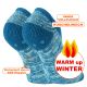 Dicke mollig warme Damen Warm Up ABS-Sneaker-Kuschel-Socken seaport petrol