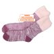 Dicke mollig warme Damen Warm Up Kuschel-Socken damson pink