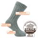 Dicke rustikale mollig-warme Socken 100% Wolle vom Schaf und Alpaka grau Thumbnail