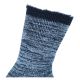 Warme MEGA THERMO Socken mit Vollplüschfütterung Camano blau-melange