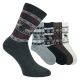 Dünne Alpaka Wolle Socken warm im Norweger-Design mix - 2 Paar Thumbnail