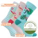Farbenfrohe Damen Motiv Socken mit exotischem Florida-Flamingo-Design mit Komfortbund Thumbnail