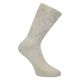 Extra-breite Komfort-Bio-Socken mit mega-elastischem Netzstrick-Schaft natur-beige