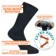 Extra-breite Komfort-Bio-Socken mit mega-elastischem Netzstrick-Schaft schwarz Thumbnail