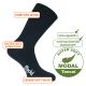 Extra feine schwarze Wellness-Socken mit Tencel-Modal ohne Gummidruck Thumbnail