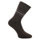 Feine Damen Socken ohne Gummidruck mit Streifen und Punkten beige-braun-mix