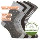 Feine Damen Socken ohne Gummidruck mit Streifen und Punkten beige-braun-mix Thumbnail