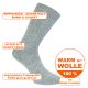 Feine luxuriöse Socken mit 100% Wolle vom Schaf und Alpaka grau Thumbnail