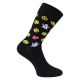 Schwarze funny Emoji Motiv Socken mit Baumwolle