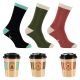 Funny Socken mit Coffee Motive im Kaffeebecher - 1 Paar Thumbnail