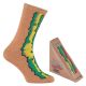 Funny Socken mit Sandwich Motiv in einer Sandwich-Karton-Optik - 1 Paar Thumbnail