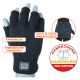 Heat Keeper fingerlose Strick Herren Handschuhe schwarz TOG Rating 1.9 Thumbnail