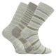 Herren Bio Baumwolle Socken beige mit Streifen und Muster - 3 Paar Thumbnail