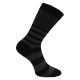 Schwarze naturgesunde Herren Bio-Baumwolle Socken mit Streifen und Muster
