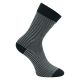 Schwarze naturgesunde Herren Bio-Baumwolle Socken mit Streifen und Muster