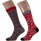 Herren Weihnachts-Socken in Christbaum-Kugel - 2 Paar