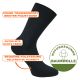 Bequeme Herren Wellness WALK Socken mit stoßdämpfender Fußbett-Frottee-Polsterung schwarz