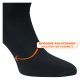 Bequeme Herren Wellness WALK Socken mit stoßdämpfender Fußbett-Frottee-Polsterung schwarz