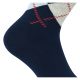Karierte Modal-Socken für Damen und Herren navy-mix - 3 Paar