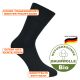 Deutsche Komfort Herrensocken schwarz mit Bio Baumwolle ohne Gummidruck
